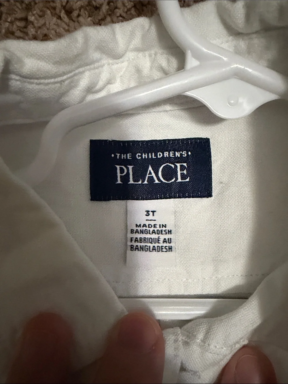 The Children's Place White Short-Sleeve Button-Down Shirt